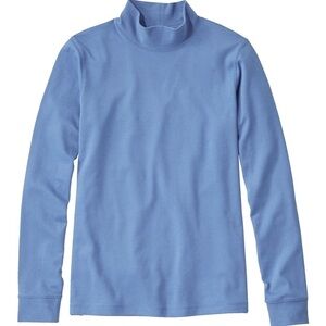 Speculation light blue mock turtleneck
